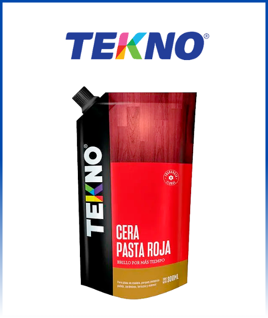 CERA EN PASTA ROJO 300 ML TEKNO