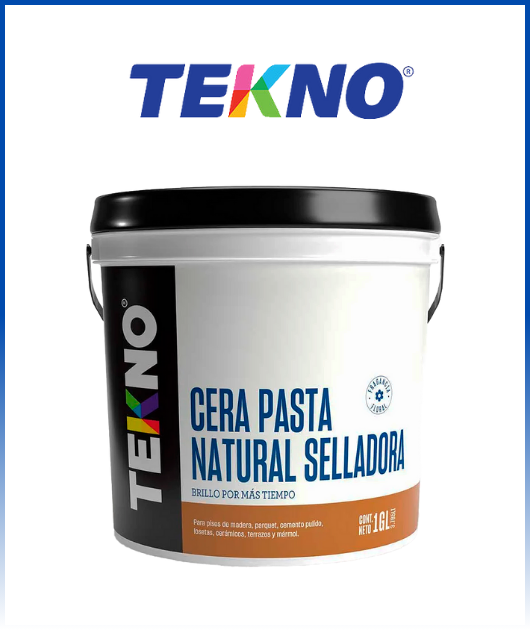 CERA EN PASTA NATURAL SELLADORA BALDE PLAST 3.785 LT TEKNO