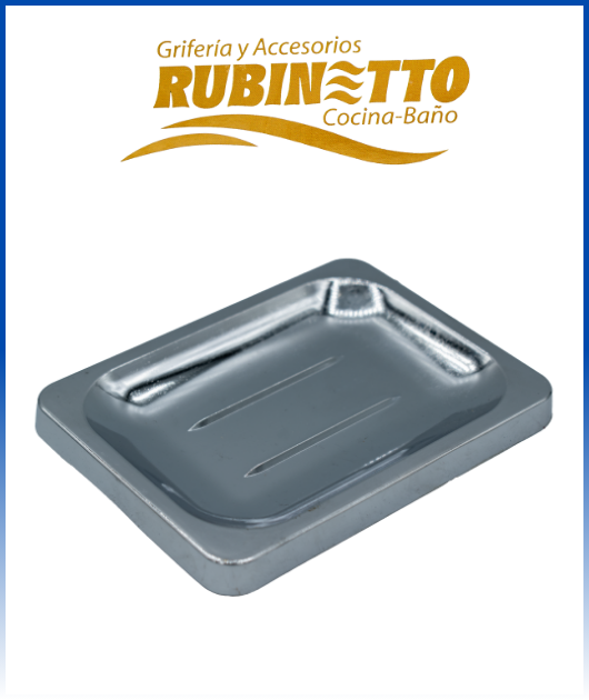 (55100135) JABONERA SOBREPONER CROMADO (X200) RUBINETTO