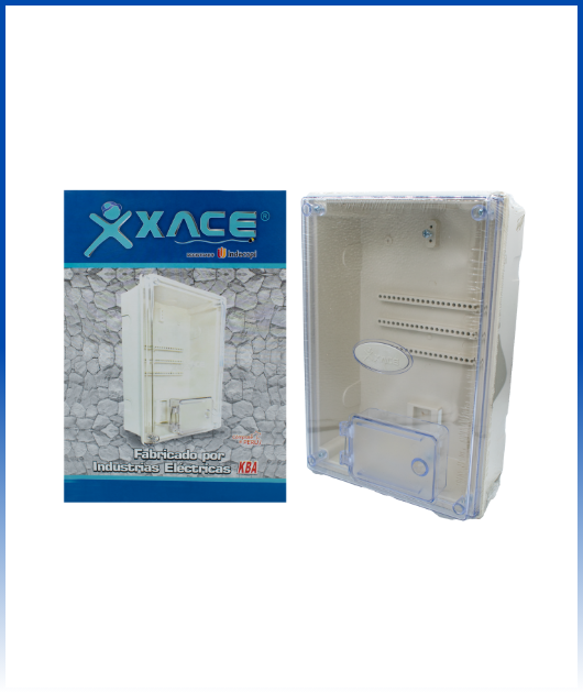 CAJA PARA MEDIDOR TRANSPARENTE XACE