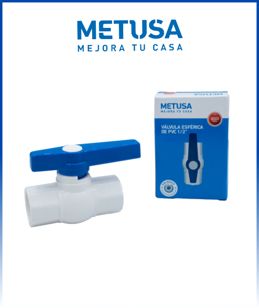 (MASC128) VALVULA ESFERICA PVC  1/2