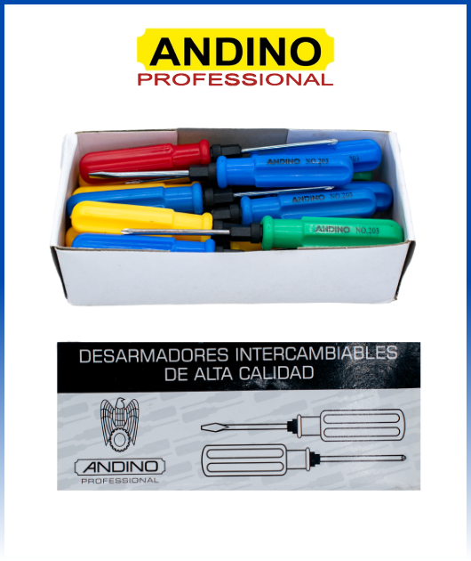 (GR00141) DESARMADOR INT. 3 X 75 CAJA X 24 PZAS. ANDINO