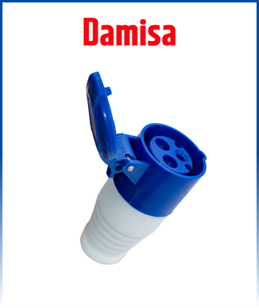 TOMA INDUSTRIAL 16AMP IP44 POLIPROPILENO - DAMISA/FORTIZA