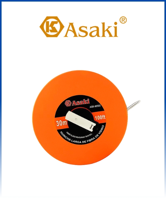 (ASK09502) CINTA PLASTICA P/MEDIR 30MM-100FT ASAKI