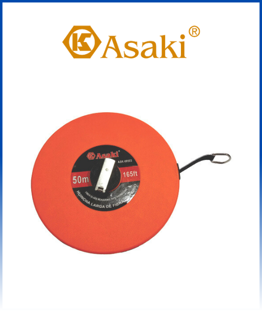 (ASK09503) CINTA PLASTICA P/MEDIR 50MM-165FT ASAKI