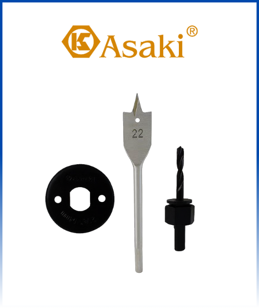 (ASK01601) JUEGO DE HERRAMIENTAS P/INSTALAR CHAPAS 3PCS ASAKI
