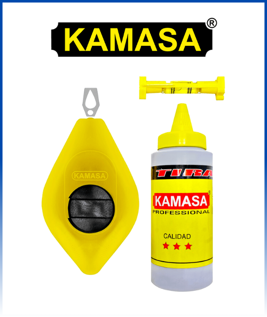 (KM521) TIRALINEA 15M C/NIVEL KAMASA