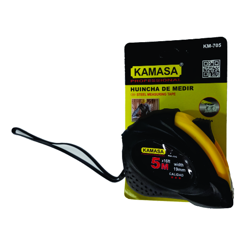 (KM705) WINCHA PLASTICA COLOR 5MX19MM KAMASA