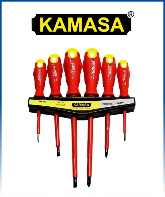 (KM133) JUEGO DESTORNILLADORES 6PCS KAMASA