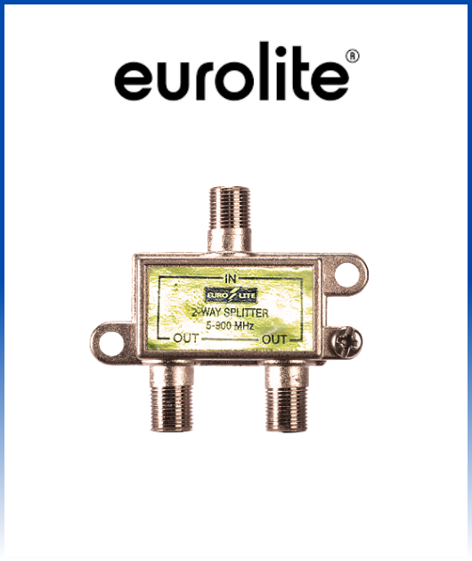 SD001)  SPLITTER 2 SALIDAS ECONOMICO EUROLITE