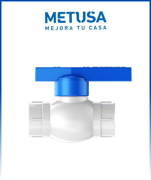 (MASC130V2) VALVULA PESADA ESFERICA PVC 1