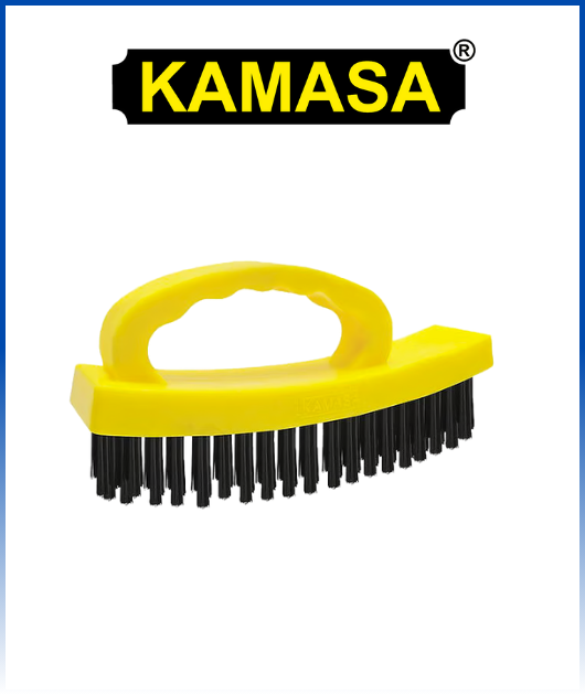 (KM1506) ESCOBILLA DE FIERRO M. PLASTICO 4X18 KAMASA