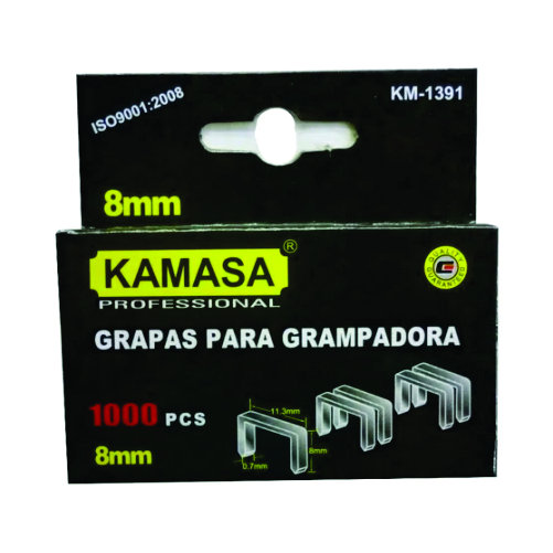 (KM1391) GRAPAS PARA GRAPADORA 0.7 X 10 X 8MM KAMASA