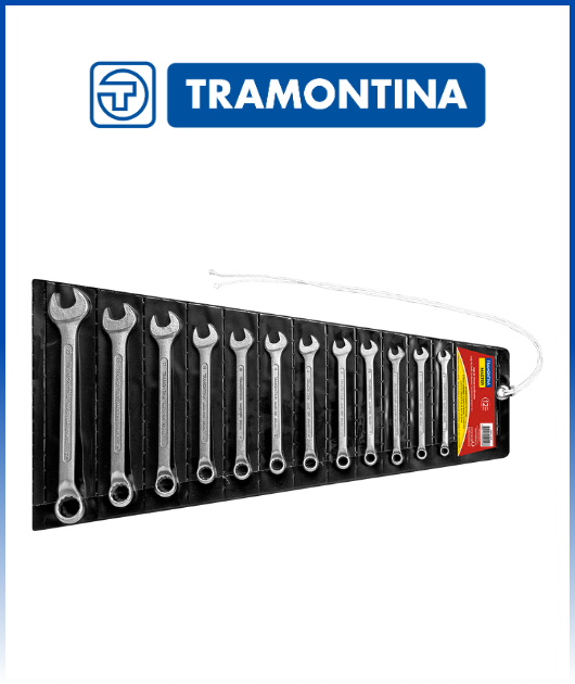 (42241212) JUEGO LLAVES COMBINADAS 12PZS TRAMONTINA