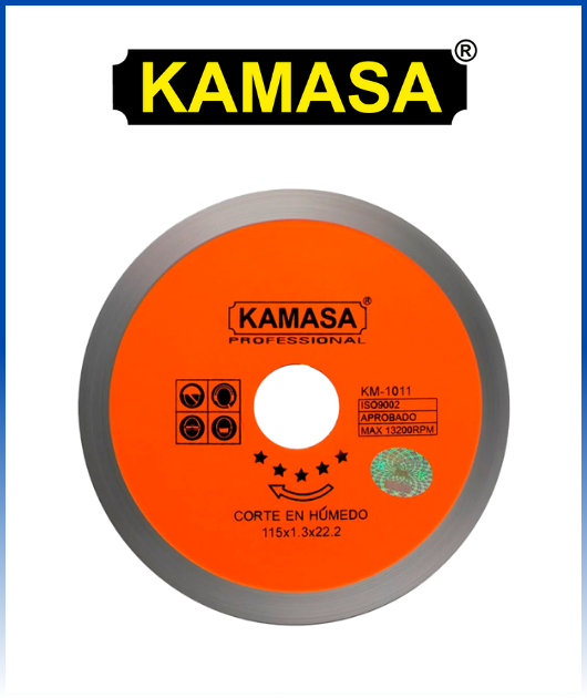 (KM1011) DISCO DIAMANTE 115 NARANJA KAMASA