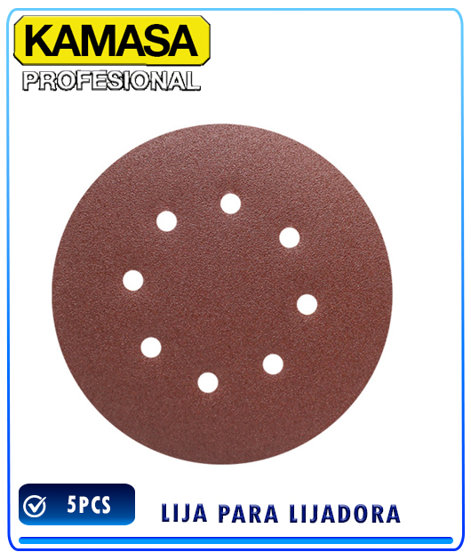 KM1593) JGO LIJA PARA LIJADORA 115MM X 5PC KAMASA