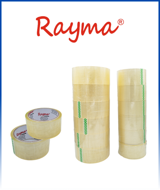 (293) CINTA EMPAQUE RAYMA PROFESIONAL X80  60YD TRANSPARENTE