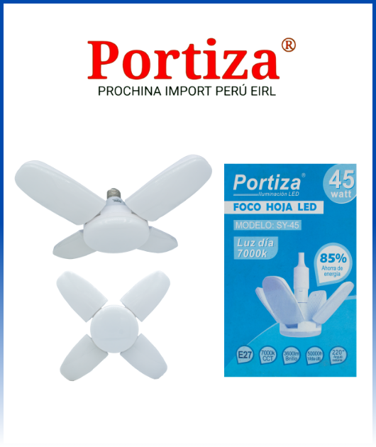 FOCO HOJA LED SY-45W PORTIZA