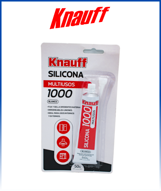 SILICONA MULTIUSO BLANCO 50GR KNAUF