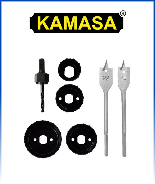 (KM120) JUG. SIERRA COPA P. MADERA 7PCS (32;38;44;54MM) KAMASA