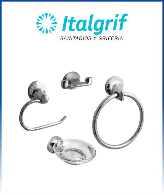 (IT40C100) ITALGRIF JGO 4 PZASP/BAÑO CANCUN CR.