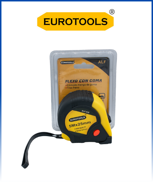 WINCHA FLEX CON GOMA 7.5 X 25MM EUROTOOLS