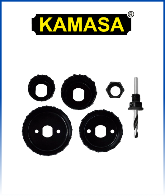 (KM1058) JUG. SIERRAS COPAS P/MADERA X6PCS KAMASA 