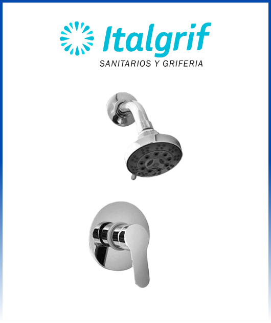 (GR85Y100) MEZC. DUCHA MNC TAHITI C/SALIDA TECNO CR ITALGRIF