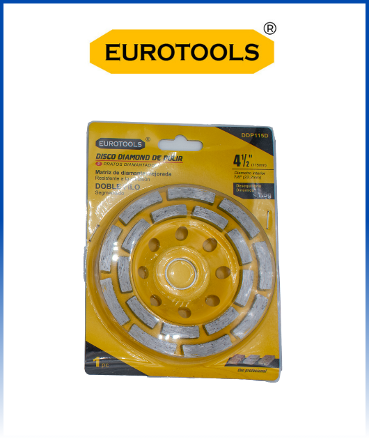 (DPP115D) DISCO PARA PULIR CONCRETO EUROTOOLS 4 1/2