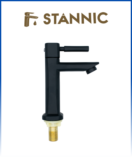 (AL-CS3N) CAÑO OVALIN CORTO NEGRO STANNIC
