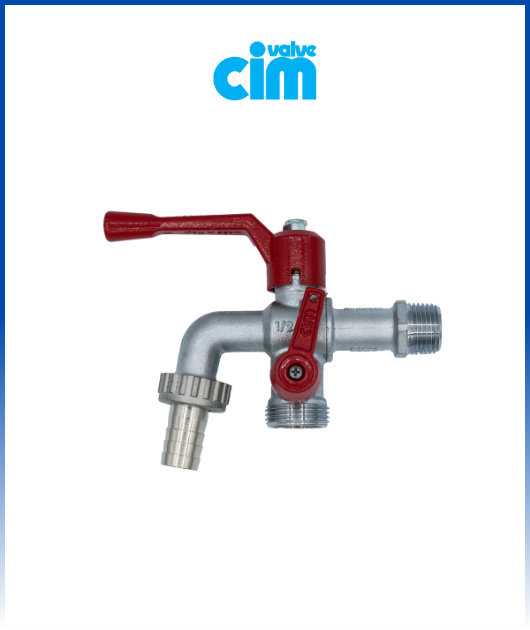 CIMBERIO VALVULA ESF. LAVADORA  DUPLEX RUBISTAR 1/2 X 3/4 PN 40 CIM VAL
