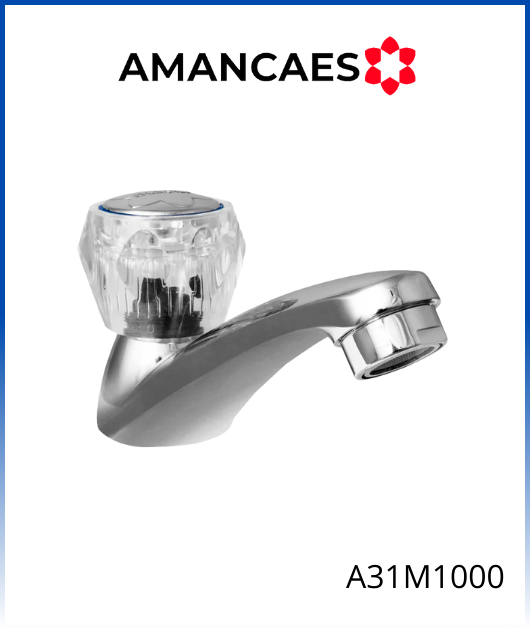 (A31M1000) LLAVE LAVATORIO METAL MICAELA CR AMANCAES
