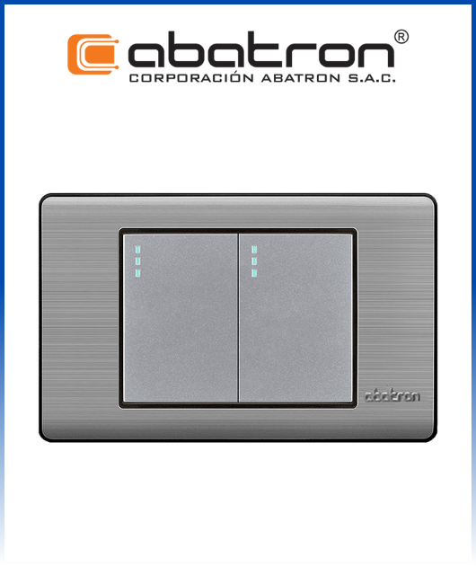 (AB-FI02) INT. DOBLE EMPOTRAR METAL PLAT.ABATRON (10)
