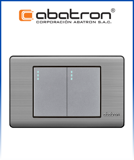 (AB-FI02C) INT.COMMUTACION DOBLE EMP. METALPLAT. ABATRON (10)