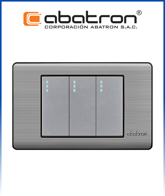 (AB-FI03C) INT. COMMUTACION TRIPLE EMP. METAL PLAT. ABATRON (10)
