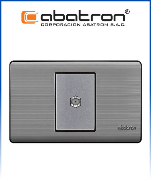 (AB-FI18) TOMA COAXIAL EMPOTRAR METAL PLAT. ABATRON (10)