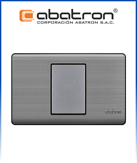 (AB-FI00)  PLACA CIEGA EMPOTRAR METAL PLAT. ABATRON (10)