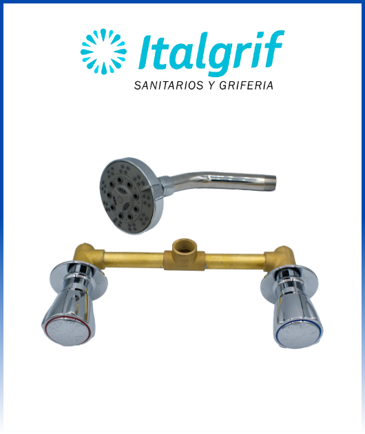 (GR85J100) MEZC. DUCHA BARU S/TECNO ITALGRIF