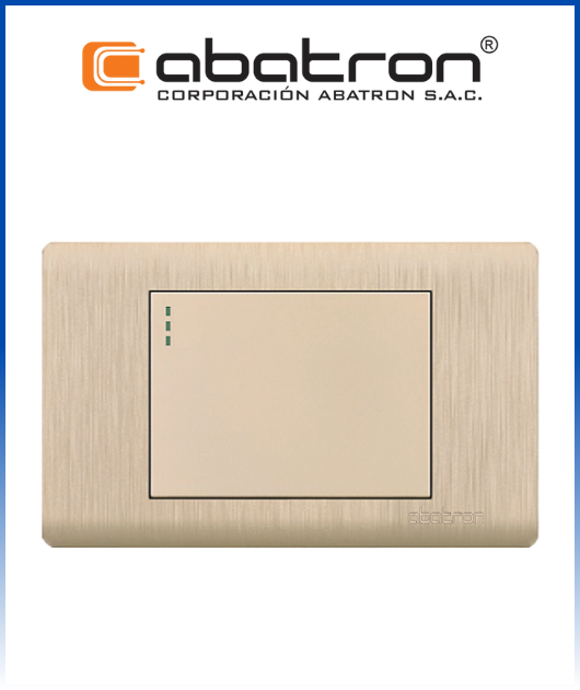 (FD01C) INT.COMM. SIMPLE C/DADO ANCHO EMP. DORADO (10) ABATRON