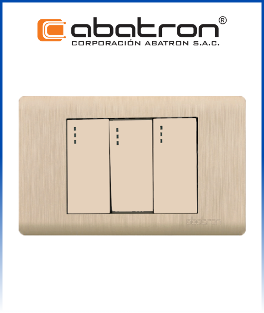 (FD03) INT. TRIPLE EMPOTRAR DORADO 810) ABATRON