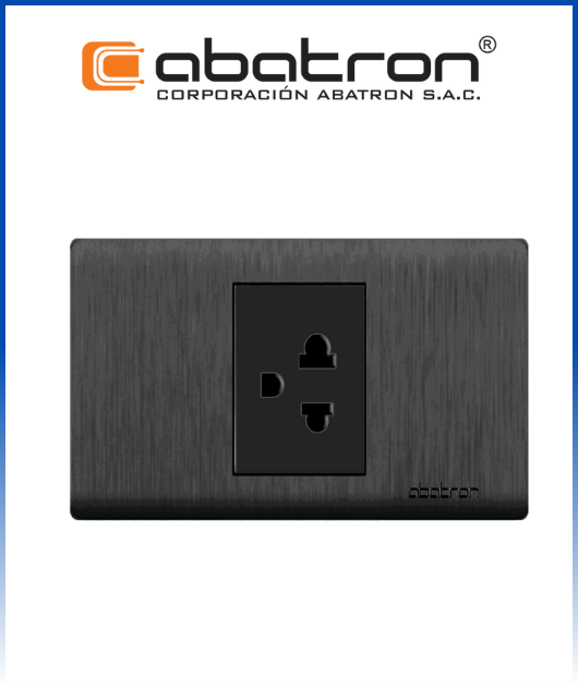 (FN14) TOMA C/TIERRA EMP. NEGRO (10) ABATRON