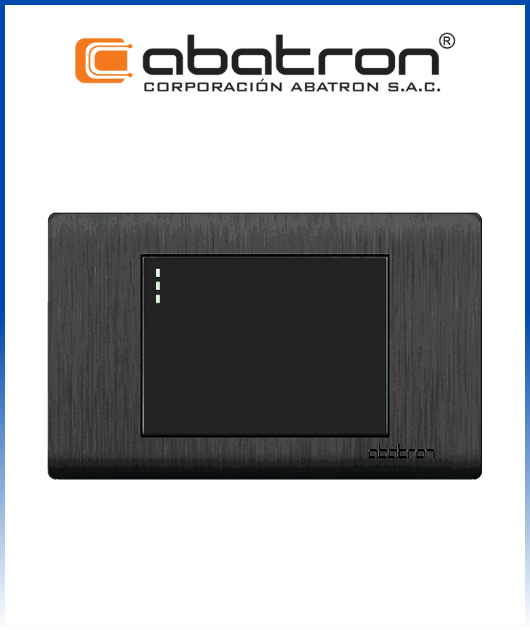 (FN01C) INT. COMMUTACION SIMPLE EMP. NEGRO (10) ABATRON
