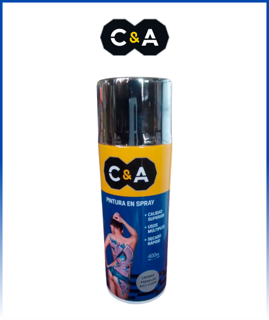 PINTURA SPRAY CROMO PREMIUM #317 400 ML C & A 