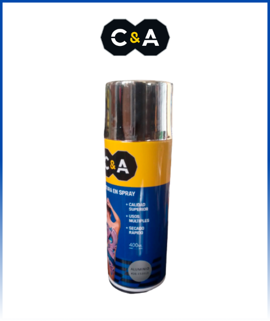 PINTURA SPRAY ALUMINIO #26 400 ML C & A 