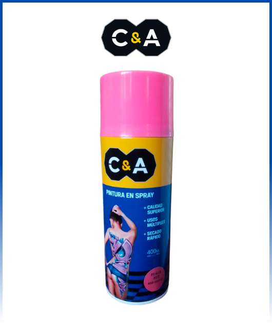 PINTURA SPRAY PEACH RED #30 400 ML C & A 