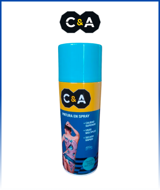 PINTURA SPRAY CELESTE CIELO #32C  400 ML C & A 