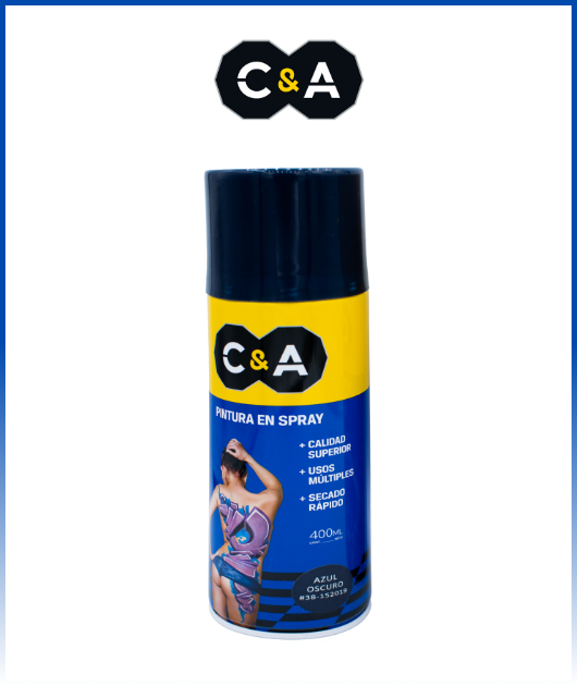 PINTURA SPRAY AZUL OSCURO #38 400 ML C & A 