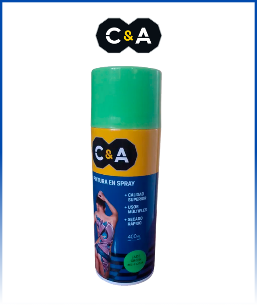 PINTURA SPRAY JADE GREEN #61 400 ML C & A 