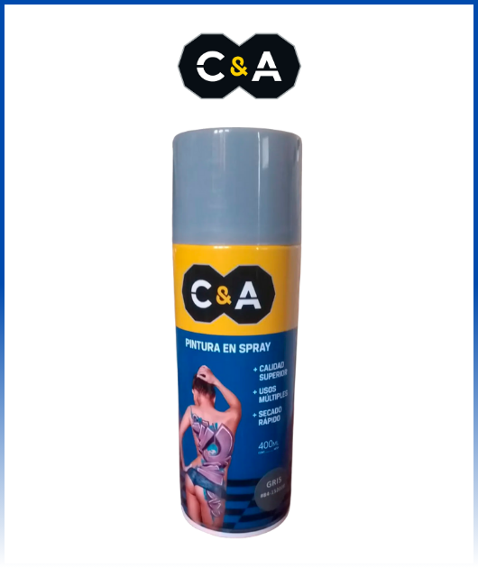 PINTURA SPRAY GRIS #84 400 ML C & A 