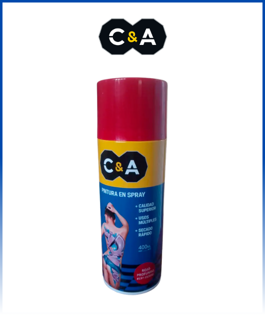 PINTURA SPRAY  ROJO PROFUNDO #137 400 ML C & A 